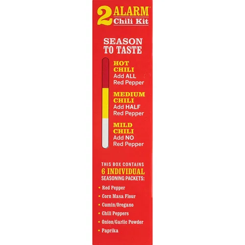Miniatura 3 de Kit de Chile Estilo Tejano 2 Alarm de Wick Fowler's (4 Cajas - 3.3 oz cada una)