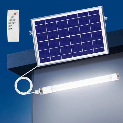 Miniatura 10 de MEIHONG Lámpara solar de techo, luz de techo de porche con control remoto, luces solares regulables con temporizador, luces de glorieta con sensor
