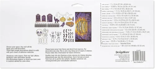 Miniatura 2 de American Greetings Kit de decoración de coche para Halloween para maletero o golosina, cementerio (42 unidades)