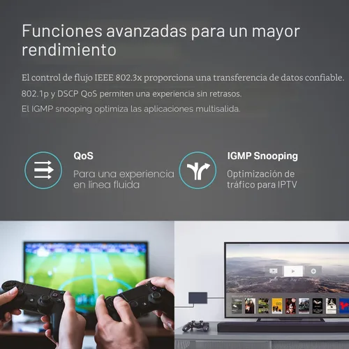 Miniatura 6 de TP-Link TL-SG105, conmutador Ethernet Gigabit no administrado de 5 puertos, concentrador de red, divisor Ethernet, Plug & Play, diseño de metal sin