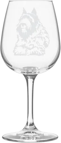 Miniatura 521 de Copa de vino de 12.75 onzas con diseño de perro grabado