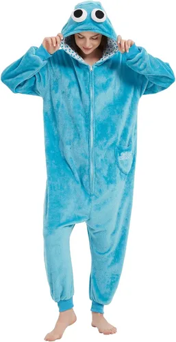 SWEETXIN Pijama unisex para adultos, disfraz de Halloween, Navidad, cosplay para mujeres y hombres