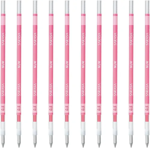 Miniatura 17 de Zebra BRNJK5BK - Recambio para bolígrafo, Sarasa, NJK-0.5, negro, 10