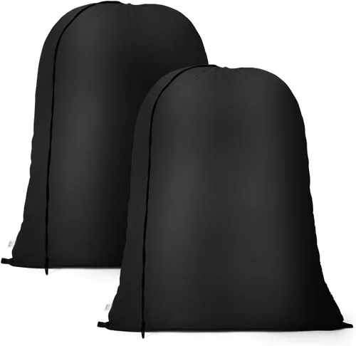 Miniatura 9 de OTraki Bolsas de viaje para ropa sucia de lavandería de 24 x 32 pulgadas, 2 unidades de uso pesado con cordón de ajuste, bolsa organizadora