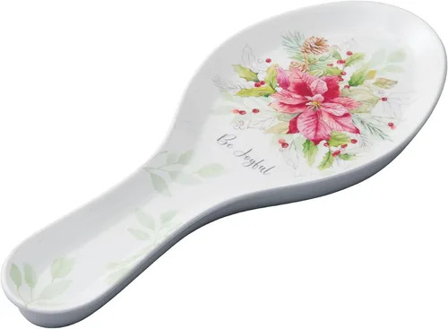 Miniatura 11 de UP ware - Soporte para cuchara de melamina con diseño floral de conejito para estufa, encimera de cocina y mesa de comedor, 9.625 pulgadas