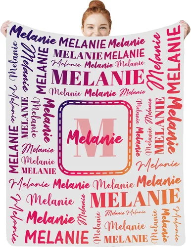Miniatura 36 de Manta personalizada con nombre para bebés, niños y niñas, mantas de bebé personalizadas con nombre para adultos y niños, manta personalizada