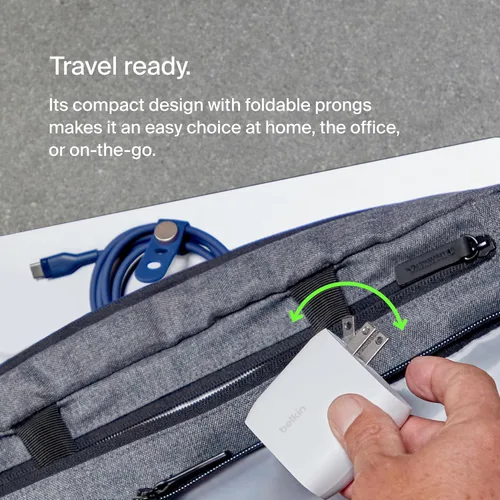 Miniatura 5 de Belkin Bloque de cargador dual USB C de 60 W con carga súper rápida PPS - Samsung Galaxy S25, Apple iPhone 17, Air, Pro, Pro Max, iPad, AirPods