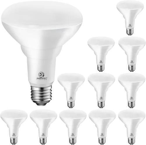 Energetic Bombillas LED BR30 para interiores, equivalente a 65 W, regulable, luz diurna 5000K, luces de inundación interiores para latas empotradas,