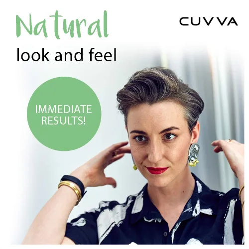 Miniatura 4 de CUVVA Fibras para la construcción del cabello (1.06 oz). Rellena instantáneamente el cabello fino y adelgazante para crear un aspecto más grueso