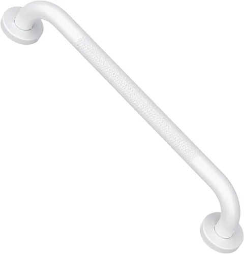 Miniatura 9 de Barra de agarre antideslizante para ducha de 12 pulgadas, mango de acero inoxidable cromado con agarre texturizado, barra de equilibrio de ducha