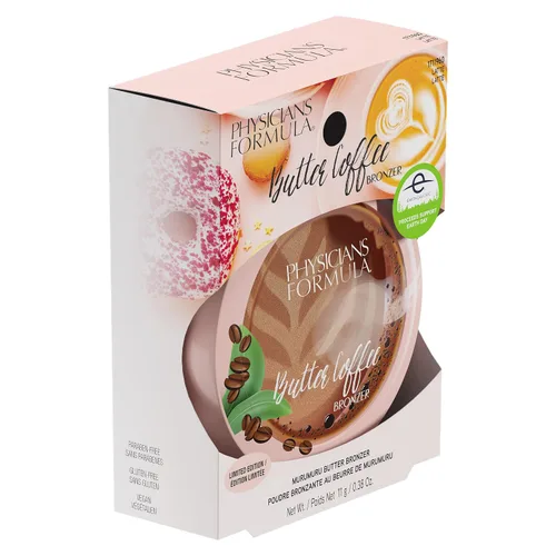 Miniatura 7 de Physicians Formula Murumuru Butter Cheat Day Donut Bronzer, ligero, libre de crueldad, para pieles sensibles, bronceador crema brillante oscuro