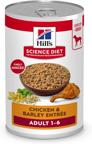Miniatura 11 de Hill's Science Diet Alimento húmedo para perros adultos de 1 a 6, carne de res y cebada, latas de 5.8 onzas, paquete de 24