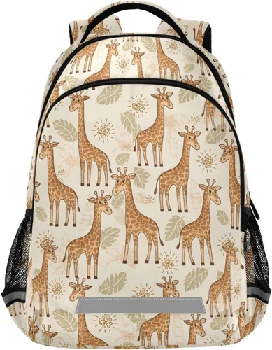 Miniatura 30 de MNSRUU Mochila escolar con correa para el pecho, mochila para laptop Galaxy Planets, mochila de senderismo de viaje para niños y niñas, Animal 031