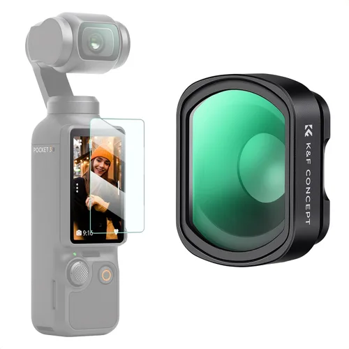 Lente macro 10X de K&F Concept compatible con DJI Osmo Pocket 3, filtro de acercamiento HD para fotografía macro, adhesión