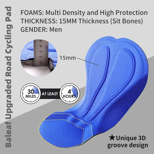 Miniatura 4 de BALEAF Pantalones cortos de ciclismo acolchados en 3D para hombre