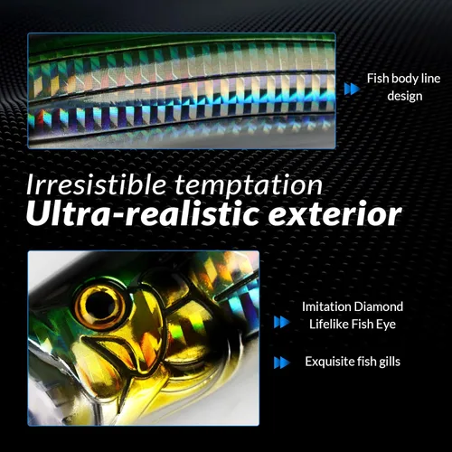 Miniatura 4 de THKFISH Señuelos para pesca de agua salada de atún para pesca de surf, lubina con ojos 3D para atún GT peces grandes, 5.9 pulgadas, 1 unidad/3 1