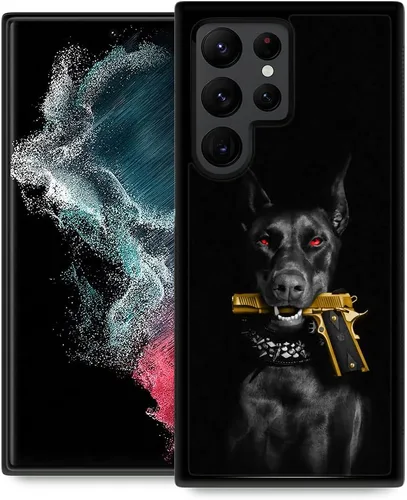 Funda compatible con Samsung Galaxy S22 Ultra, funda protectora antideslizante y a prueba de golpes para hombres y mujeres, goma de silicona suave +