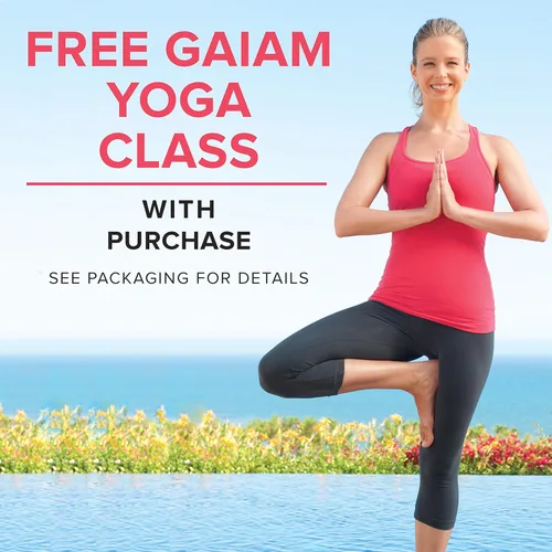 Miniatura 3 de Gaiam tapete de yoga prémium, estampado, extra grueso y antideslizante, de 15/64 pulgadas, para todo tipo de yoga, de pilates y de ejercicios