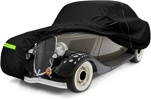 Miniatura 9 de Old Classic - Funda impermeable para automóvil, compatible con Ford Modelo A Coupe/Roadster 1928-1931, poliéster 210T con interior de algodón