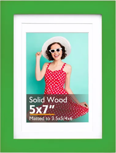 Miniatura 57 de KINLINK 3.5x5 Picture Frame, Ash Black Solid Wood Frame with Plexiglass for Table Top and Wall Mounting, Photo Frame for Horizontal or Vertical