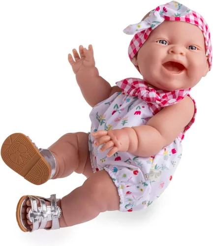 Miniatura 9 de JC Toys Lola Lemon Twist - Muñeca realista de 14 pulgadas con texto en inglés "Real Girl" All Vinyl Posable Play Doll – Cara feliz, vestida con 3