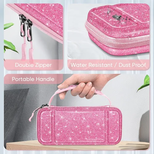 Miniatura 5 de FINTIE Carrying Case for Nintendo Switch Lite 2019, [Shockproof] Hard Shell Protective Cover Travel Bag with Game Card & Micro SD Card Slots for