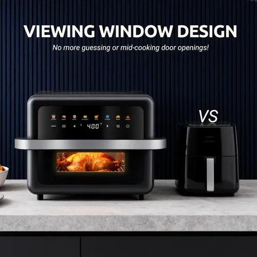 Miniatura 3 de Freidora de aire de 8 cuartos de galón de gran capacidad, horno freidora de aire digital 8 en 1 con circulación de aire rápida, control táctil