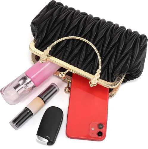 Miniatura 6 de Ayliss Bolso de noche para mujer, elegante bolso de hombro para novia, boda, fiesta, graduación, bolso formal