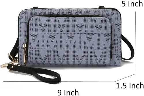 Miniatura 5 de MKF Collection Bolso cruzado para mujer, diseño de mensajero, cartera de mano