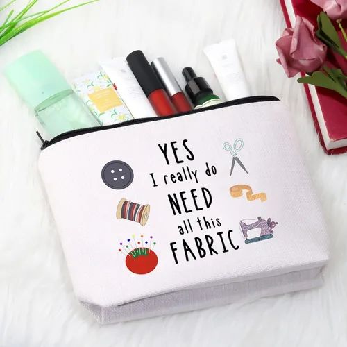 Miniatura 2 de GJTIM Coser regalo quilter regalo bolsa de maquillaje regalo para quilters costurera sastres costura adictos