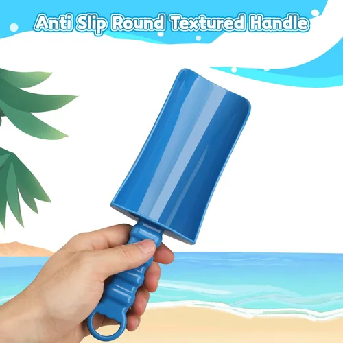Miniatura 6 de Juego de palas de arena de playa de 9 pulgadas, mango antideslizante, herramienta de jardín para niños y adultos, kit de caja de arena de excavación
