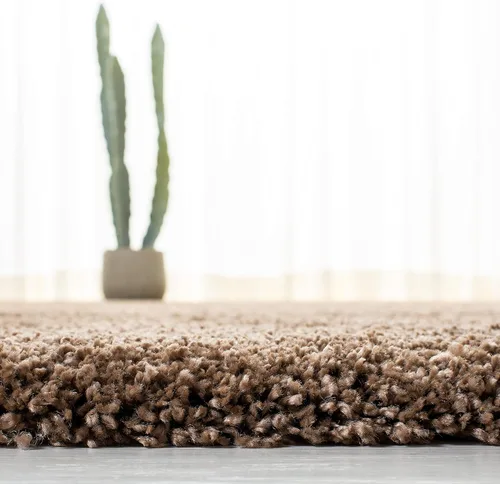 Miniatura 3 de SAFAVIEH Accent Rug 2'x3' - Milan Shag Collection - Modern Design, Dark Beige, Ultra Plush Thick Pile, Ideal for Bedroom, Nursery, Living Room