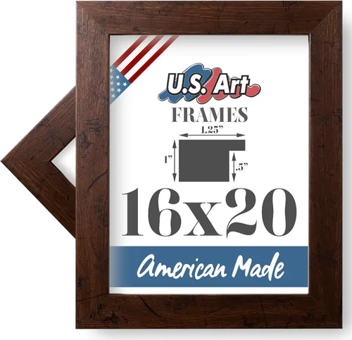 Miniatura 46 de Marco de fotos de 4 x 6 pulgadas, acabado envuelto suave, plano de 1.25 pulgadas de ancho, negro tradicional, MDF compuesto de madera 100% americana