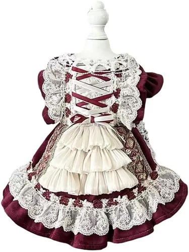 Miniatura 12 de Moda Vestido de Princesa de Chifón para Perro Dulce Cachorro para Perro EXTRAL Pequeño y Perro Pequeño Rosa M