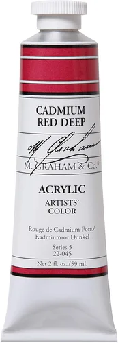 Miniatura 57 de M. Graham - Pintura acrílica de tubo de 2 onzas, carmesí Alizarin Alizarin Crimson