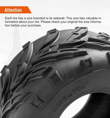 Miniatura 5 de HALBERD Neumáticos deportivos ATV 16x8-7, 16x8x7 Go Kart ATV UTV Off-Road Neumáticos sin cámara, todo terreno, prueba de arena de barro 4PR