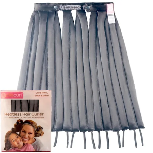 Miniatura 21 de Octocurl Diadema sin calor, rizadores de pelo para dormir, rizadores sin calor para cabello largo (algodón, rosa)
