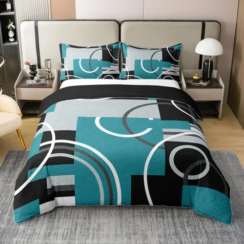 Miniatura 20 de Erosebridal Bohemian 100% Natural Cotton Duvet Cover Twin Country Southwestern Bedding Set Boho Aztec Arrows Diamond Comforter Cover Black Gray