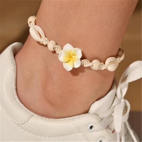 Miniatura 4 de Bayetss - Pulseras de tobillo con diseño de concha marina y cuentas de concha para el tobillo y la pulsera para mujer