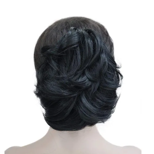 Miniatura 9 de Wiginway Cola de caballo de pelo para mujer, extensiones de cabello ondulado con clip, color marrón dorado rojizo claro # 130 Rojo cobre