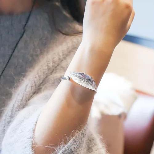 Miniatura 4 de Pulseras de plata de ley 925 para mujer elegante pulsera de plata de ley 925 pulsera de joyería para mujer pulseras de plata para cumpleaños