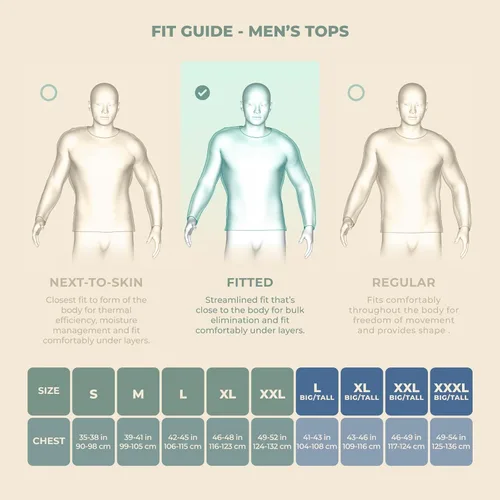 Miniatura 4 de MERIWOOL - Camisa térmica de manga larga para hombre, 100% lana merino