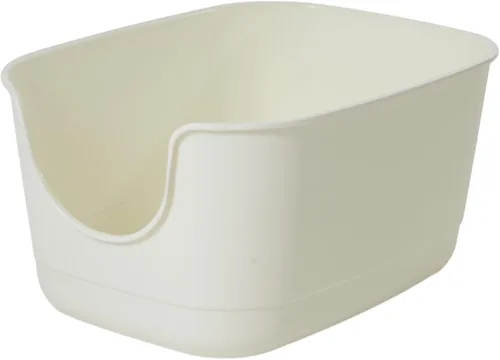 Miniatura 7 de SpaceTime Caja de Arena Extra Grande con Lados Altos, 24.2" L x 16.3 W x 12.9 H XL Bandeja de Arena Multi Gato para Gatitos, Cajas para Gatos de Gris