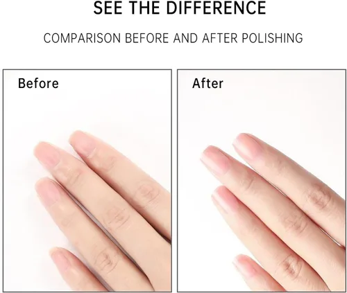 Miniatura 2 de Limas y bloques pulidores para uñas naturales, superficie lisa y pulida de gel, herramientas de manicura de 2 lados, 8 piezas, grano 600/4000