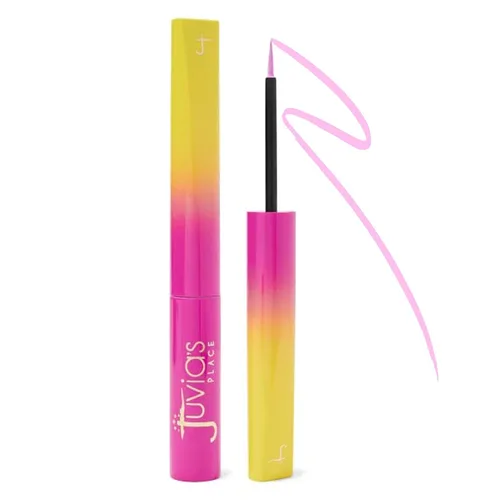 Miniatura 10 de Juvia's Place Garden Of Juvia's Liquid Liner Sun Flower - Amarillo neón, maquillaje líquido de color intenso, sin crueldad, a prueba de manchas