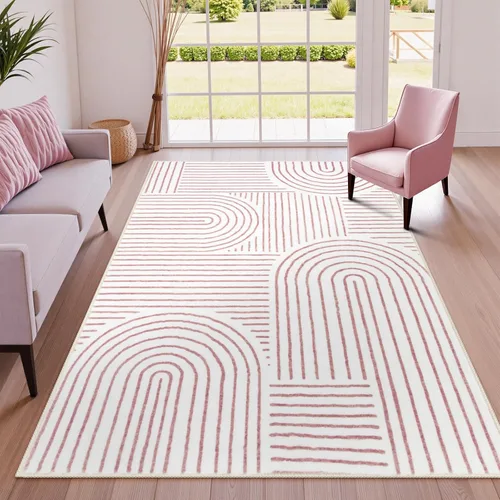 Miniatura 30 de Lahome - Alfombras abstractas de 8 x 10 para sala de estar, alfombras suaves de 8 x 10 en verde para dormitorio, alfombra antideslizante, alfombra