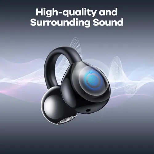 Miniatura 5 de Auriculares inalámbricos abiertos con clip de oreja con pantalla digital LED, estuche de carga, control táctil, Bluetooth 5.4, conducción de aire
