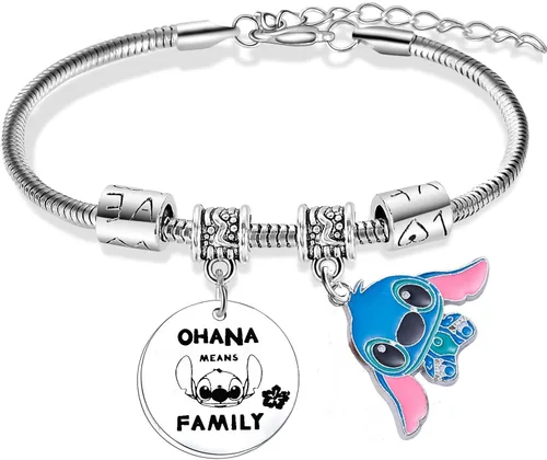 Nfyxcaz Ohana Means Family Bracelet Stitch Bracelet Stitch Gifts Christmas Birthday Gifts for Women Girls Friendship Gifts for Daughter Son Sister