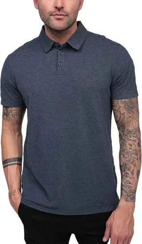 INTO THE AM Camisas tipo polo para hombre, ajuste cómodo, con cuello, tallas S a 4XL, ajustadas, de manga corta, clásicas, de golf