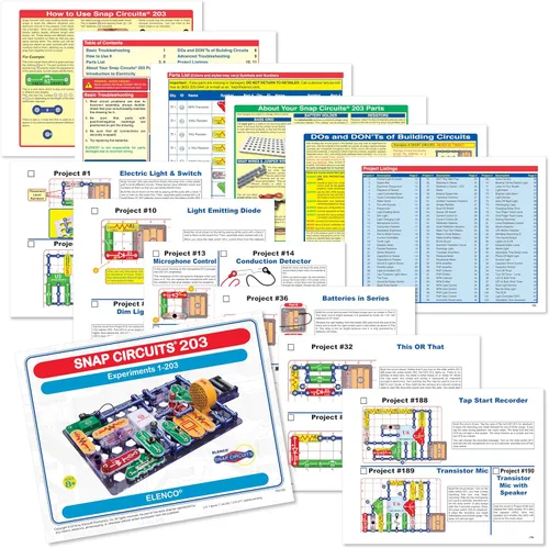 Miniatura 7 de Kit de circuitos electrónicos Snap Circuits 203 de Electronics Discovery